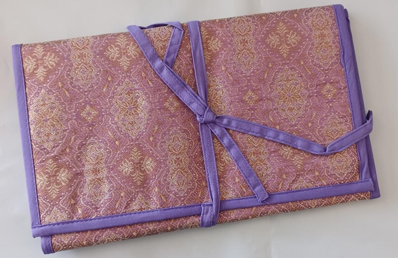 Knitter's Pride Assorted Knitting Needle Fabric Case- Violet Dream, Eden Trail, Orient Sheen, Ribbons